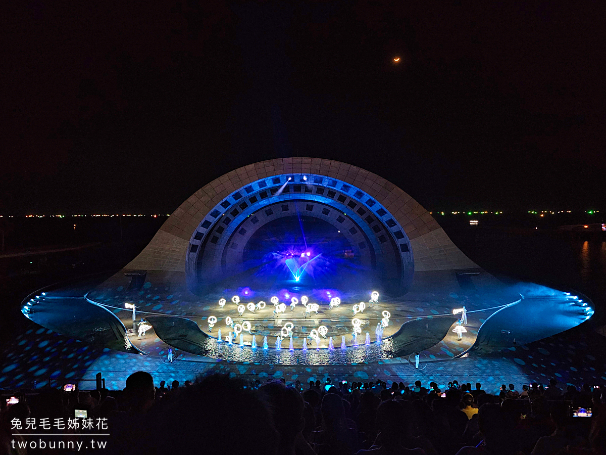 Kiss of the Sea show 海洋之吻｜富國島地中海小鎮必看聲光水舞煙火秀，世界最大海上劇場 @兔兒毛毛姊妹花