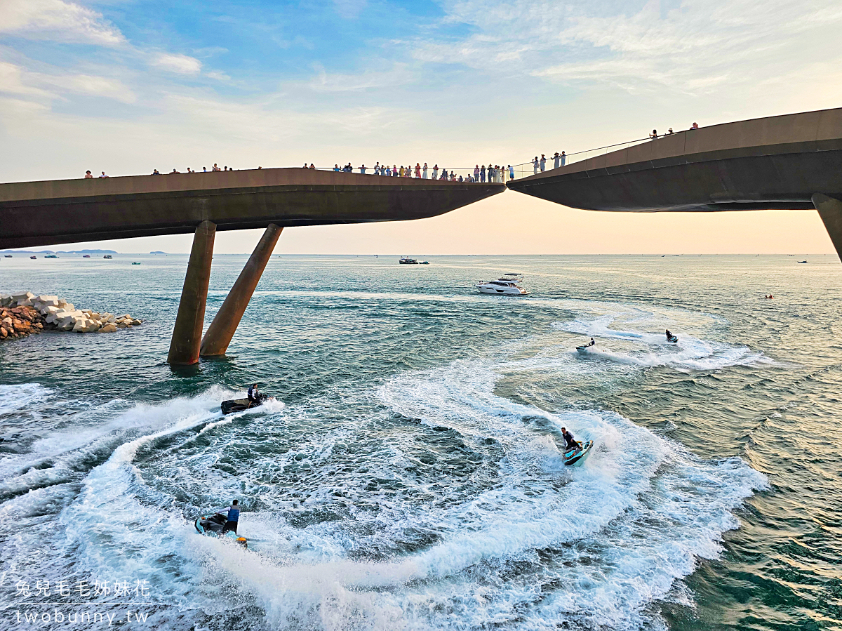 地中海小鎮親吻橋 Kiss Bridge｜富國島最夢幻夕陽美景，愛情颶風水上極限運動表演 @兔兒毛毛姊妹花