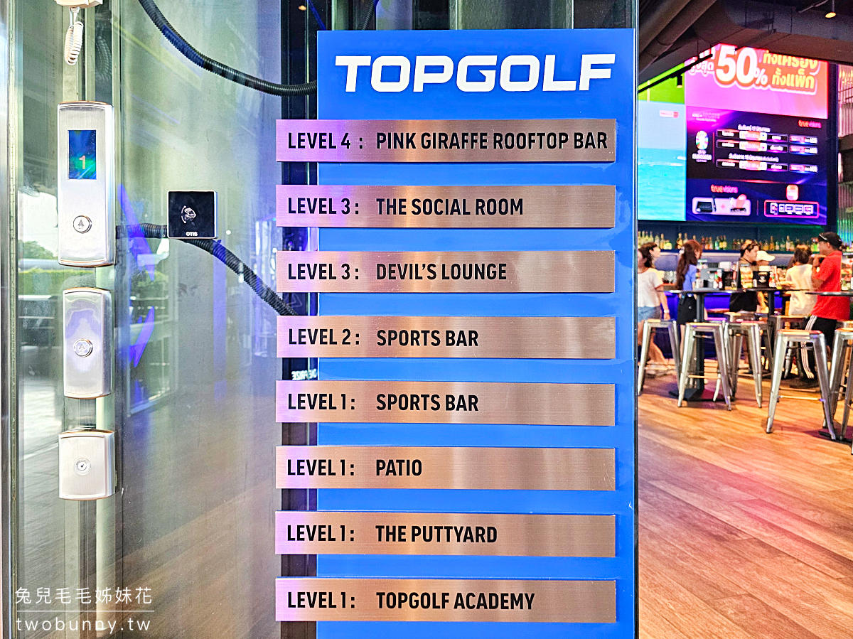 泰國曼谷景點》TOPGOLF Megacity~最嗨高爾夫俱樂部，附設餐廳酒吧適合親子全家同樂 @兔兒毛毛姊妹花