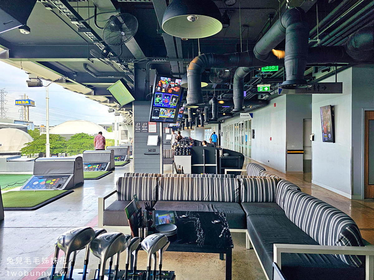 泰國曼谷景點》TOPGOLF Megacity~最嗨高爾夫俱樂部，附設餐廳酒吧適合親子全家同樂 @兔兒毛毛姊妹花