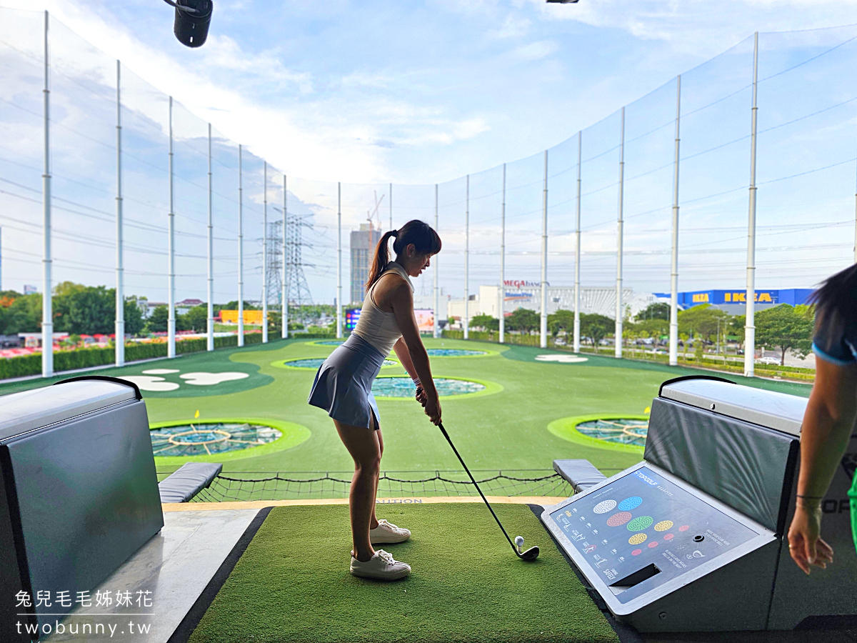 泰國曼谷景點》TOPGOLF Megacity~最嗨高爾夫俱樂部，附設餐廳酒吧適合親子全家同樂 @兔兒毛毛姊妹花