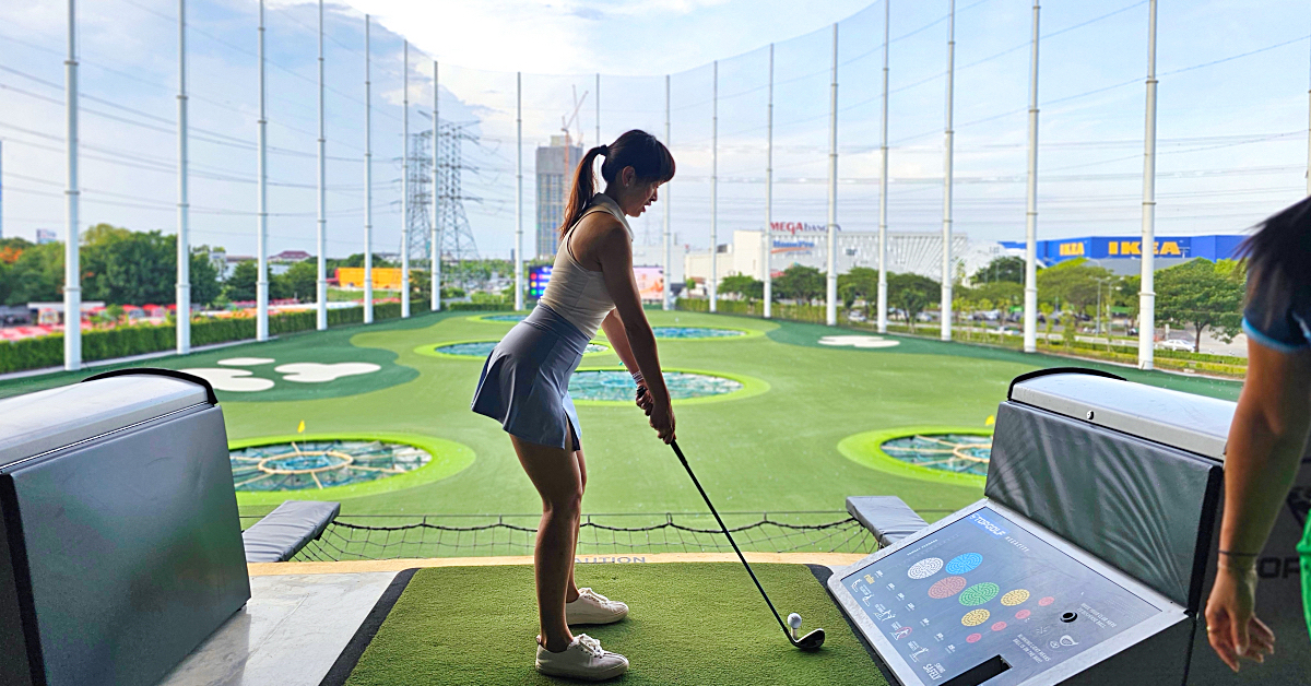 泰國曼谷景點》TOPGOLF Megacity~最嗨高爾夫俱樂部，附設餐廳酒吧適合親子全家同樂 @兔兒毛毛姊妹花