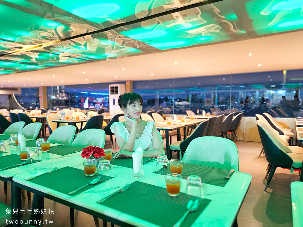 Viva Alangka Cruise｜泰國曼谷昭波耶河遊船晚餐 buffet 看夜景 LIVE表演，這裡上船免排隊 @兔兒毛毛姊妹花