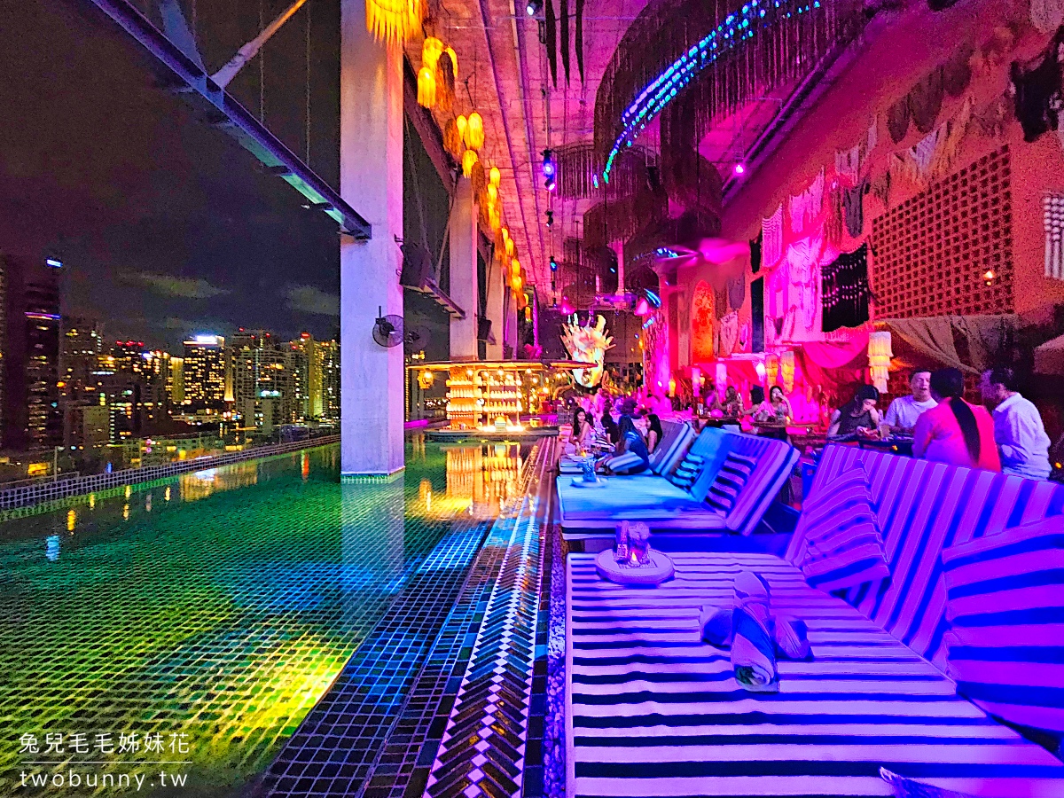 TRIBE Sky Beach Club｜曼谷高空池畔酒吧，Phrom Phong 站 EmSphere 商場時尚的餐酒館 @兔兒毛毛姊妹花