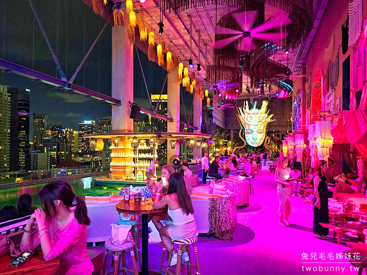 TRIBE Sky Beach Club｜曼谷高空池畔酒吧，Phrom Phong 站 EmSphere 商場時尚的餐酒館 @兔兒毛毛姊妹花