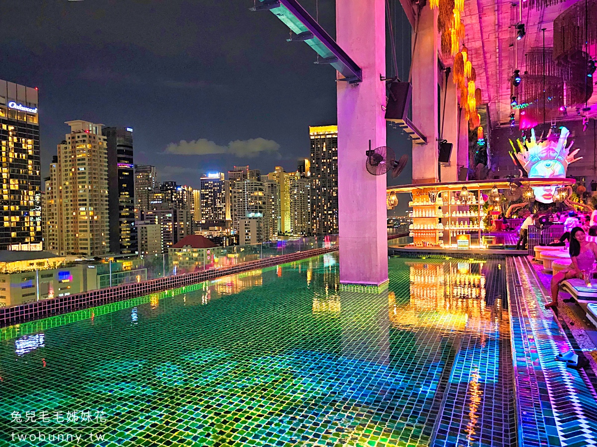 TRIBE Sky Beach Club｜曼谷高空池畔酒吧，Phrom Phong 站 EmSphere 商場時尚的餐酒館 @兔兒毛毛姊妹花