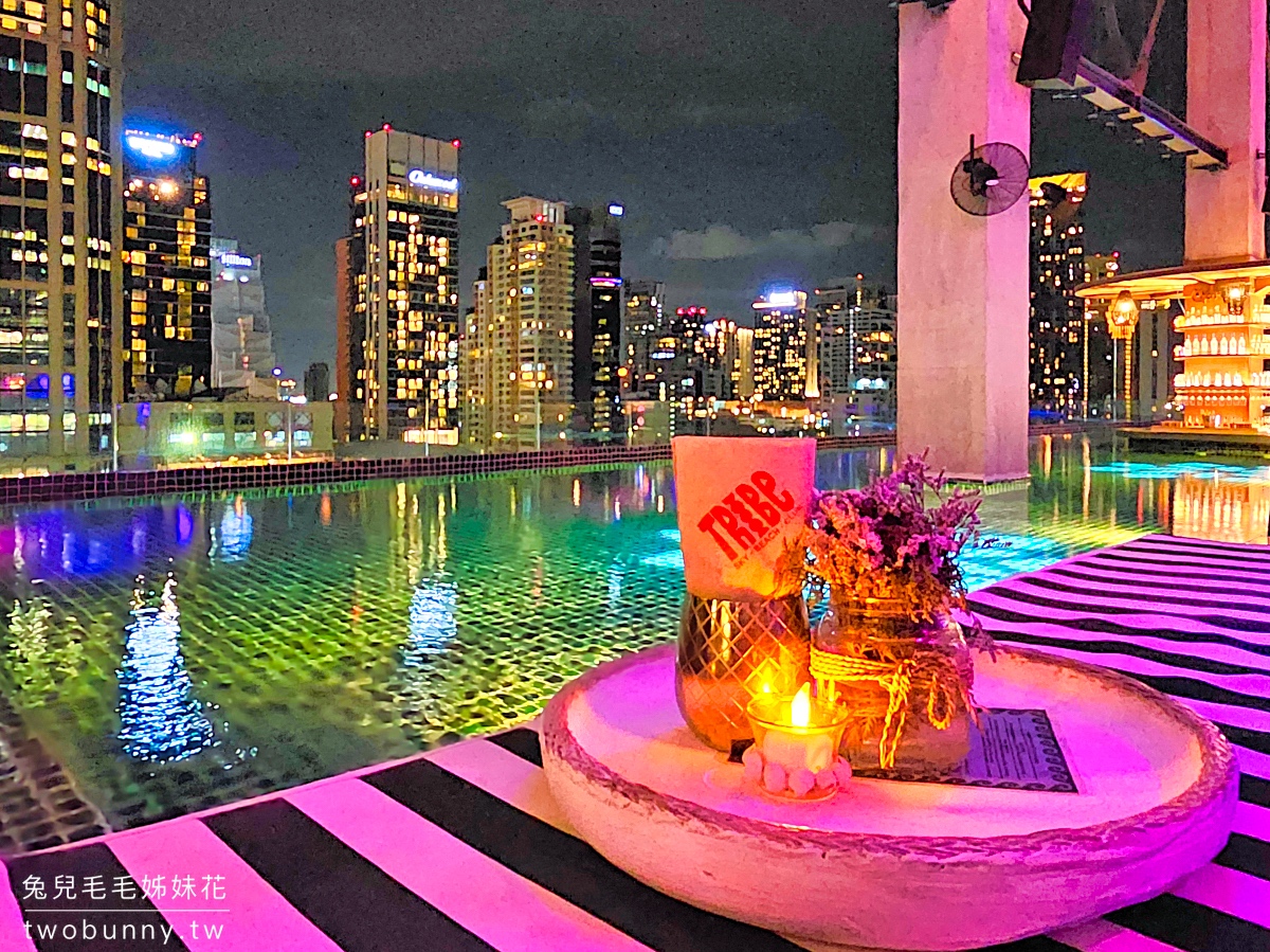 TRIBE Sky Beach Club｜曼谷高空池畔酒吧，Phrom Phong 站 EmSphere 商場時尚的餐酒館 @兔兒毛毛姊妹花