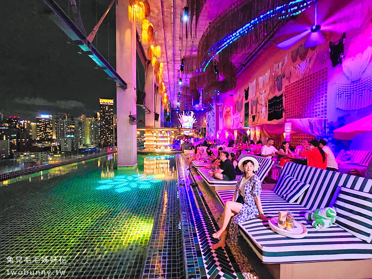 TRIBE Sky Beach Club｜曼谷高空池畔酒吧，Phrom Phong 站 EmSphere 商場時尚的餐酒館 @兔兒毛毛姊妹花