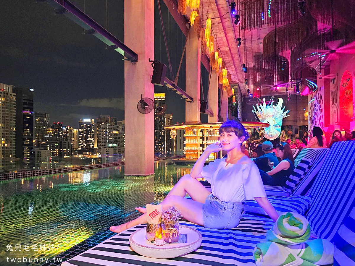 TRIBE Sky Beach Club｜曼谷高空池畔酒吧，Phrom Phong 站 EmSphere 商場時尚的餐酒館 @兔兒毛毛姊妹花