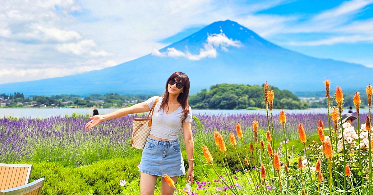 大石公園 河口湖自然生活館｜富士山美景搭配薰衣草、波波草太夢幻，還有無敵景觀咖啡廳 @兔兒毛毛姊妹花