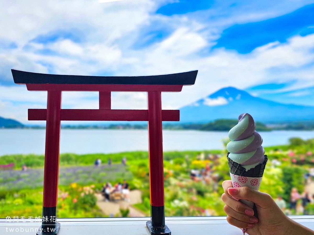 大石公園 河口湖自然生活館｜富士山美景搭配薰衣草、波波草太夢幻，還有無敵景觀咖啡廳 @兔兒毛毛姊妹花