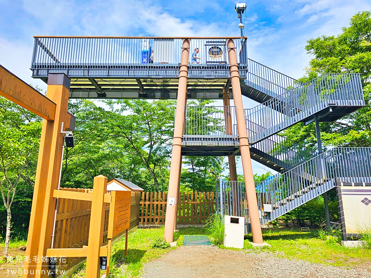 河口湖天上山公園｜搭乘河口湖全景纜車上山，邊盪鞦韆邊欣賞富士山絕景 @兔兒毛毛姊妹花