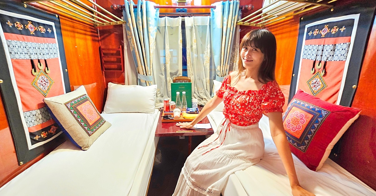 越南河內臥鋪火車 VIC SAPA TRAIN｜免費飲料、點心、充電，一覺醒來就到夢幻山城沙壩 @兔兒毛毛姊妹花
