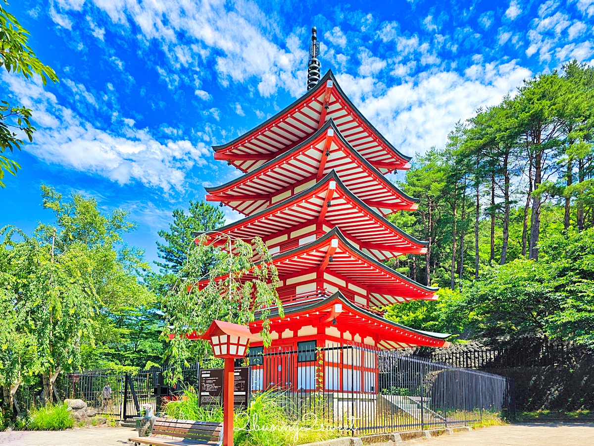 新倉山淺間公園｜河口湖必拍五重塔＋富士山無敵美景，富士山絕美賞櫻勝地 @兔兒毛毛姊妹花