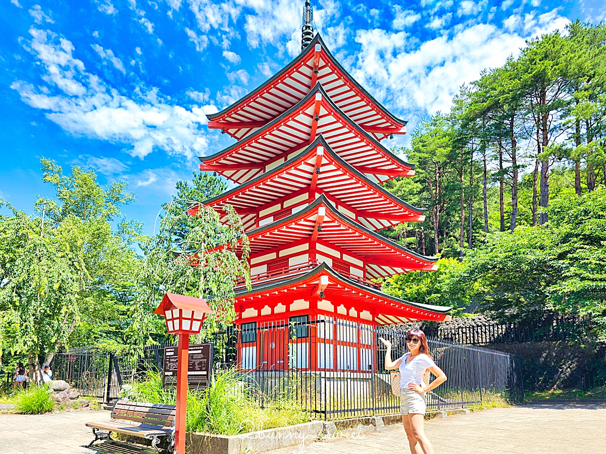 新倉山淺間公園｜河口湖必拍五重塔＋富士山無敵美景，富士山絕美賞櫻勝地 @兔兒毛毛姊妹花