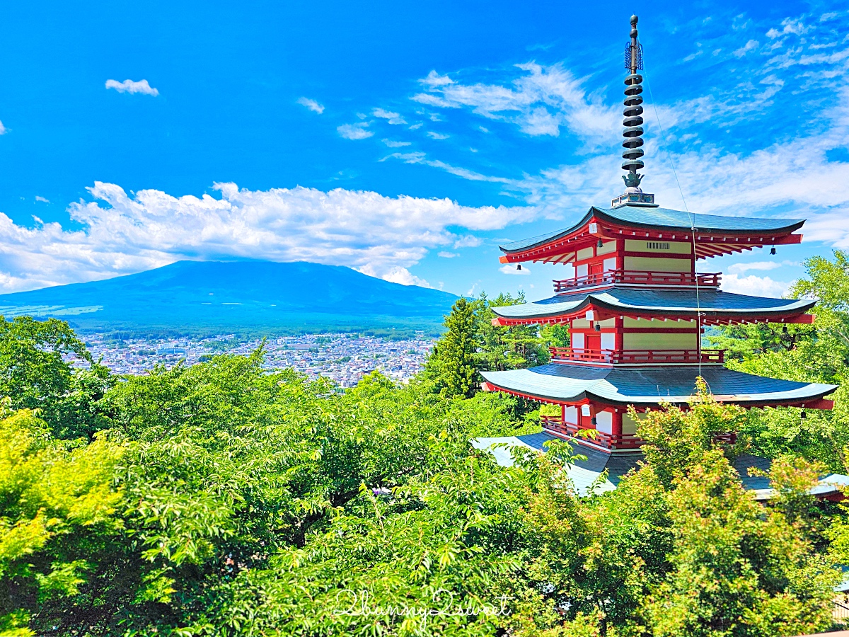 新倉山淺間公園｜河口湖必拍五重塔＋富士山無敵美景，富士山絕美賞櫻勝地 @兔兒毛毛姊妹花