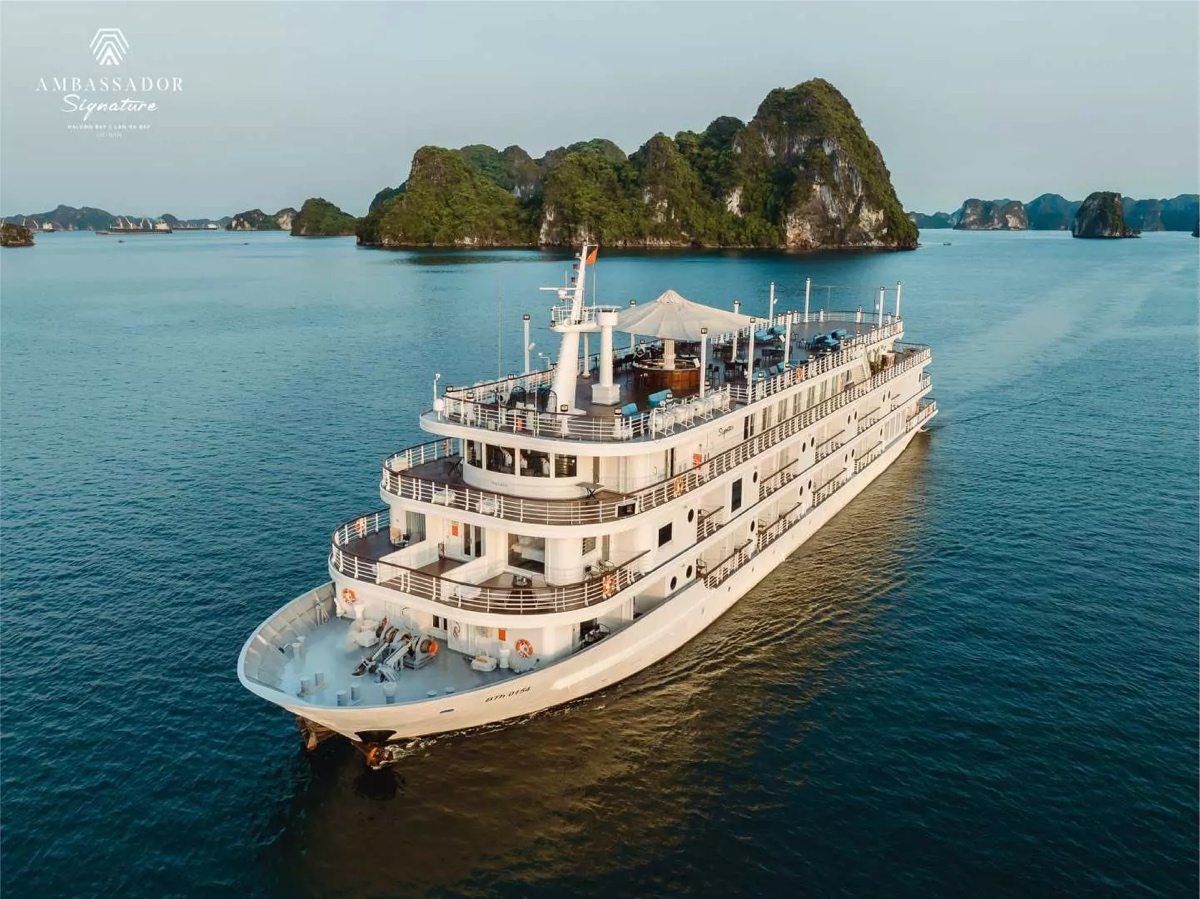 國賓號 Ambassador Signature Cruise｜北越蘭夏灣五星豪華郵輪2天1夜陽台客艙住宿體驗 @兔兒毛毛姊妹花