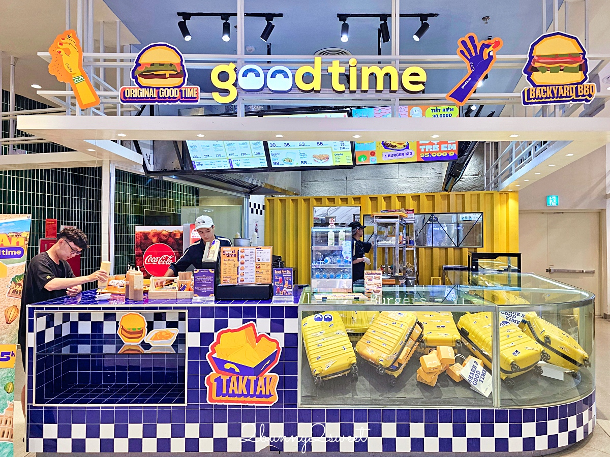 【河內美食】GoodTime Burger 漢堡專賣店開箱，Lotte Mall WestLake 必吃越南最好吃漢堡 @兔兒毛毛姊妹花
