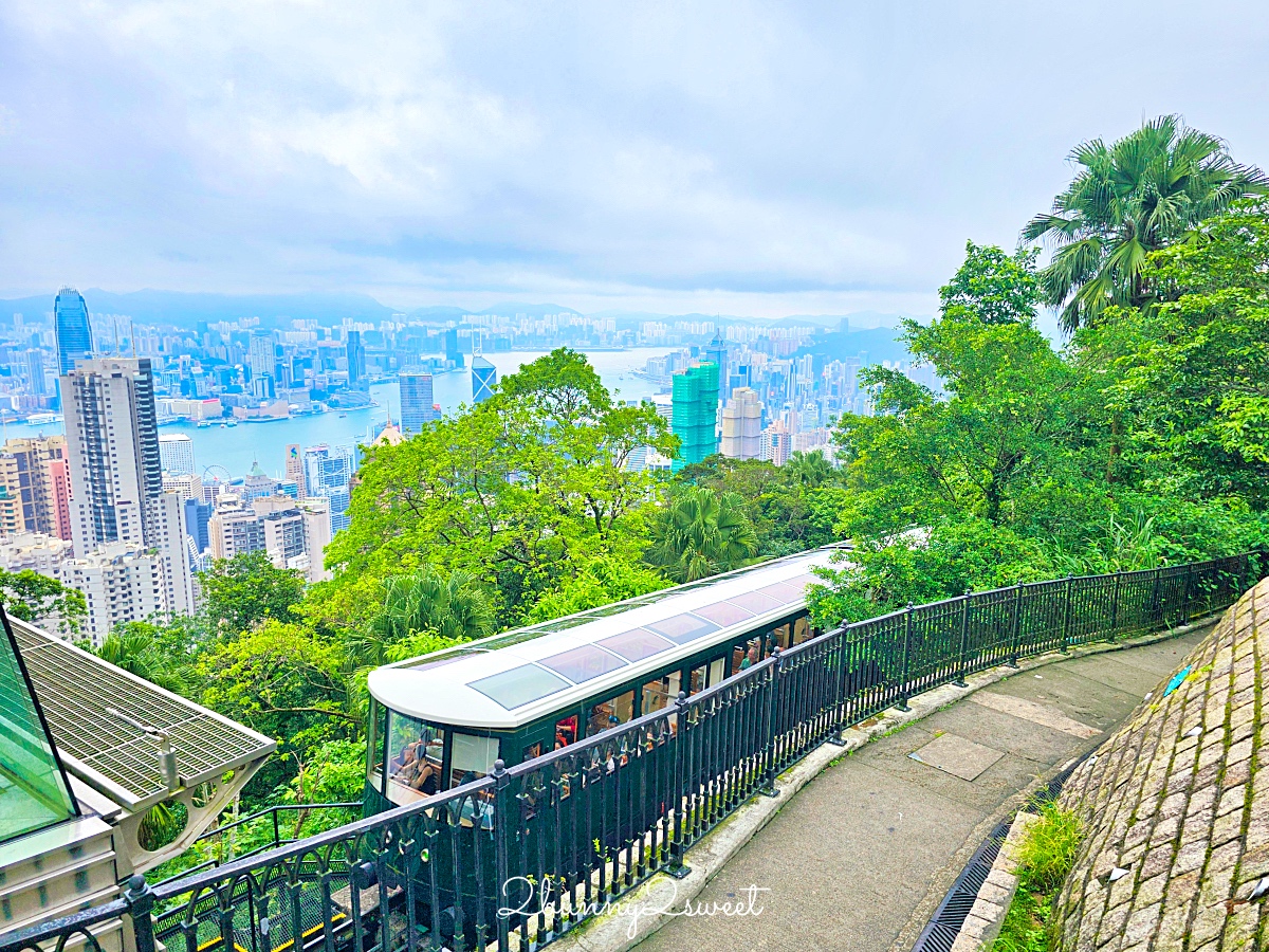 香港太平山這樣玩｜搭百年交通工具「山頂纜車」欣賞維多利亞港美景、逛杜莎夫人蠟像館 @兔兒毛毛姊妹花