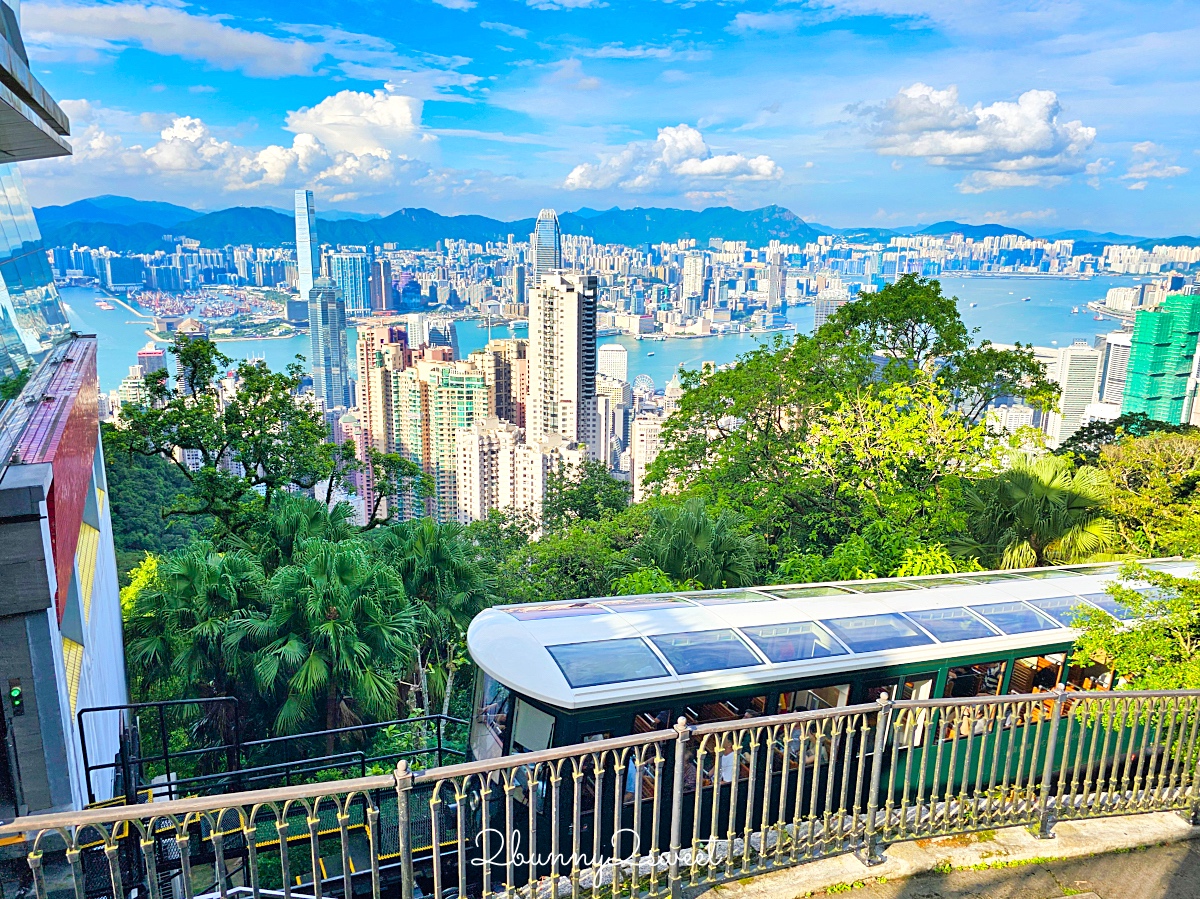 香港太平山這樣玩｜搭百年交通工具「山頂纜車」欣賞維多利亞港美景、逛杜莎夫人蠟像館 @兔兒毛毛姊妹花