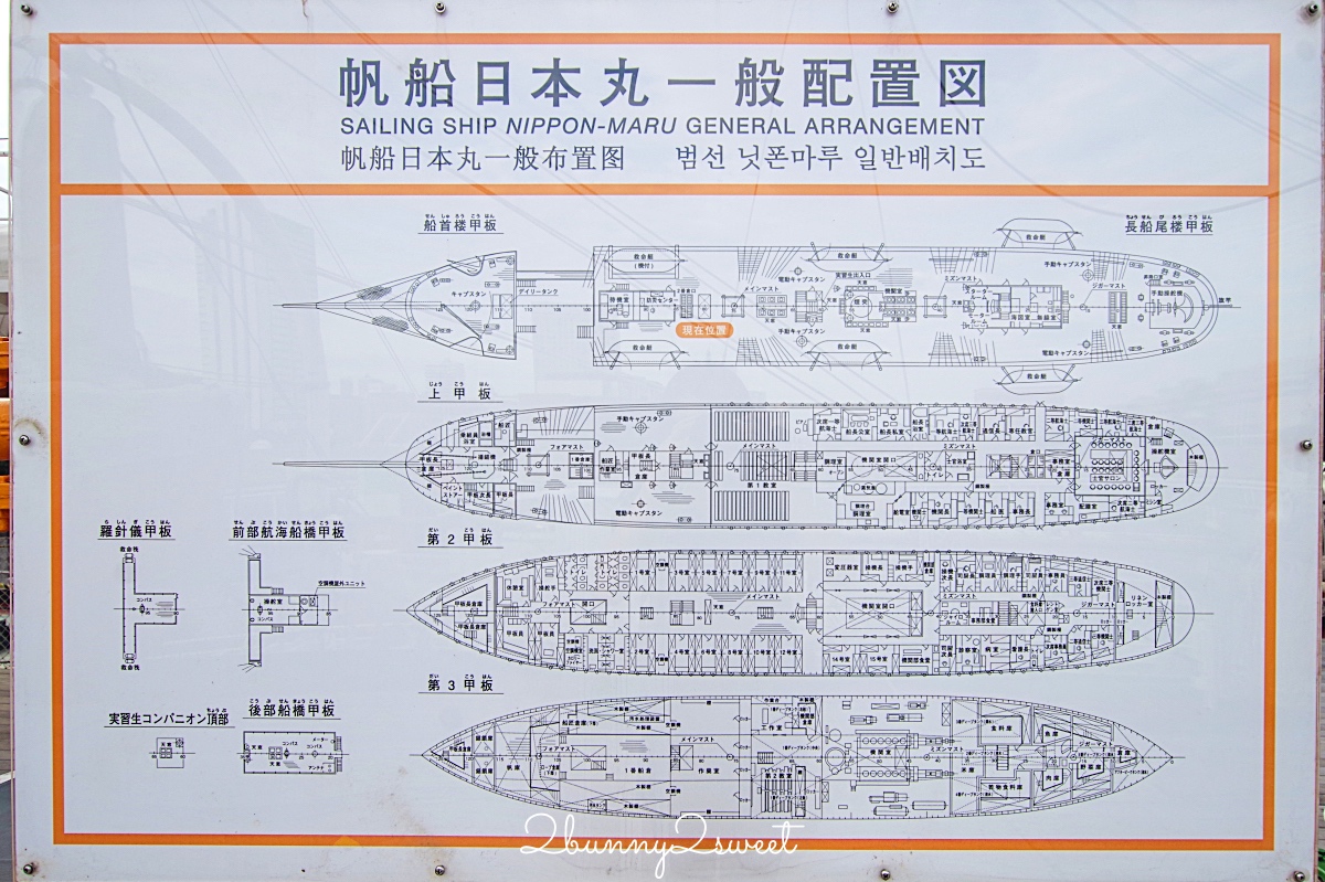 橫濱景點「帆船日本丸」優雅純白古董帆船博物館，順遊「橫濱港博物館」 @兔兒毛毛姊妹花