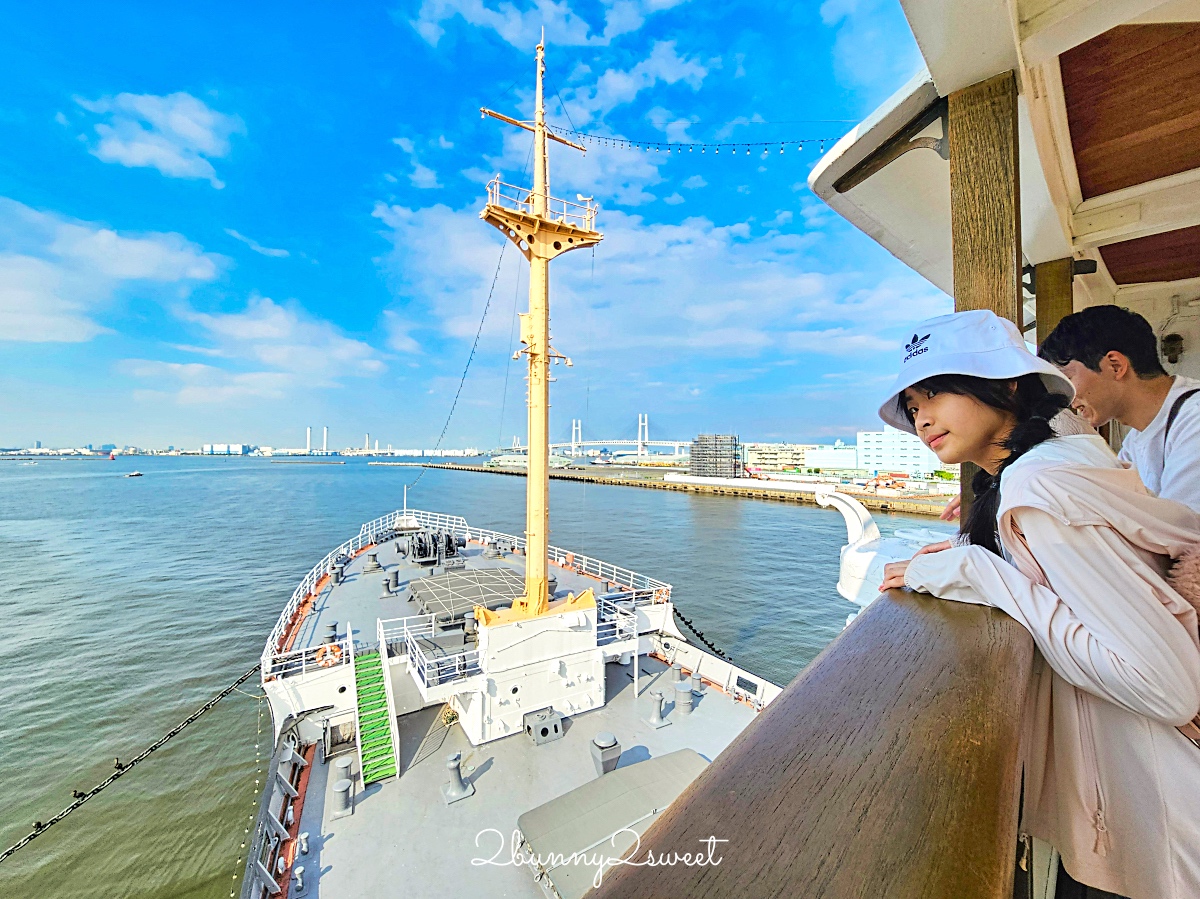 橫濱景點「冰川丸號郵輪博物館」山下公園旁必訪「太平洋女王」豪華貨客船，門票銅板價 @兔兒毛毛姊妹花