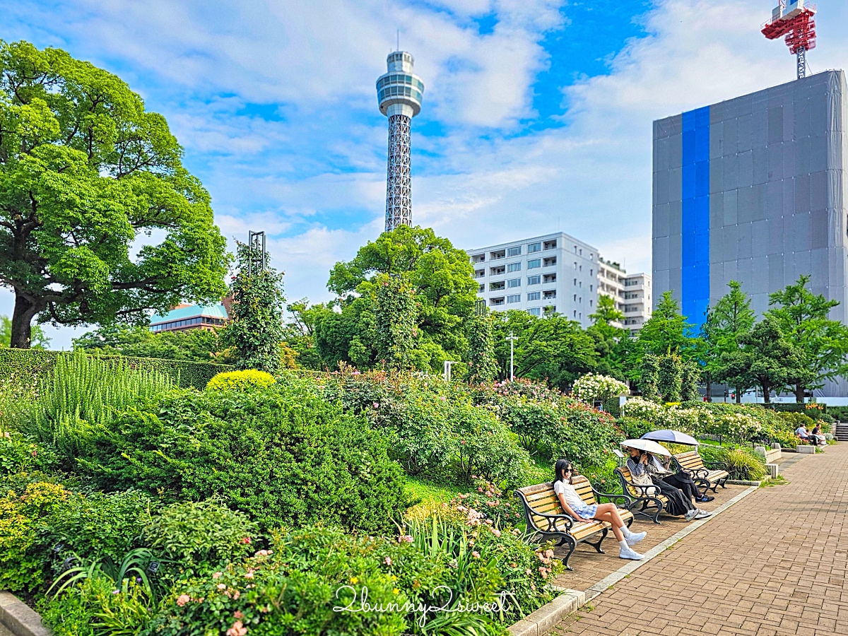 橫濱景點「橫濱海洋塔瞭望台」山下公園旁無敵海景 360 度展望台欣賞橫濱百萬夜景 @兔兒毛毛姊妹花