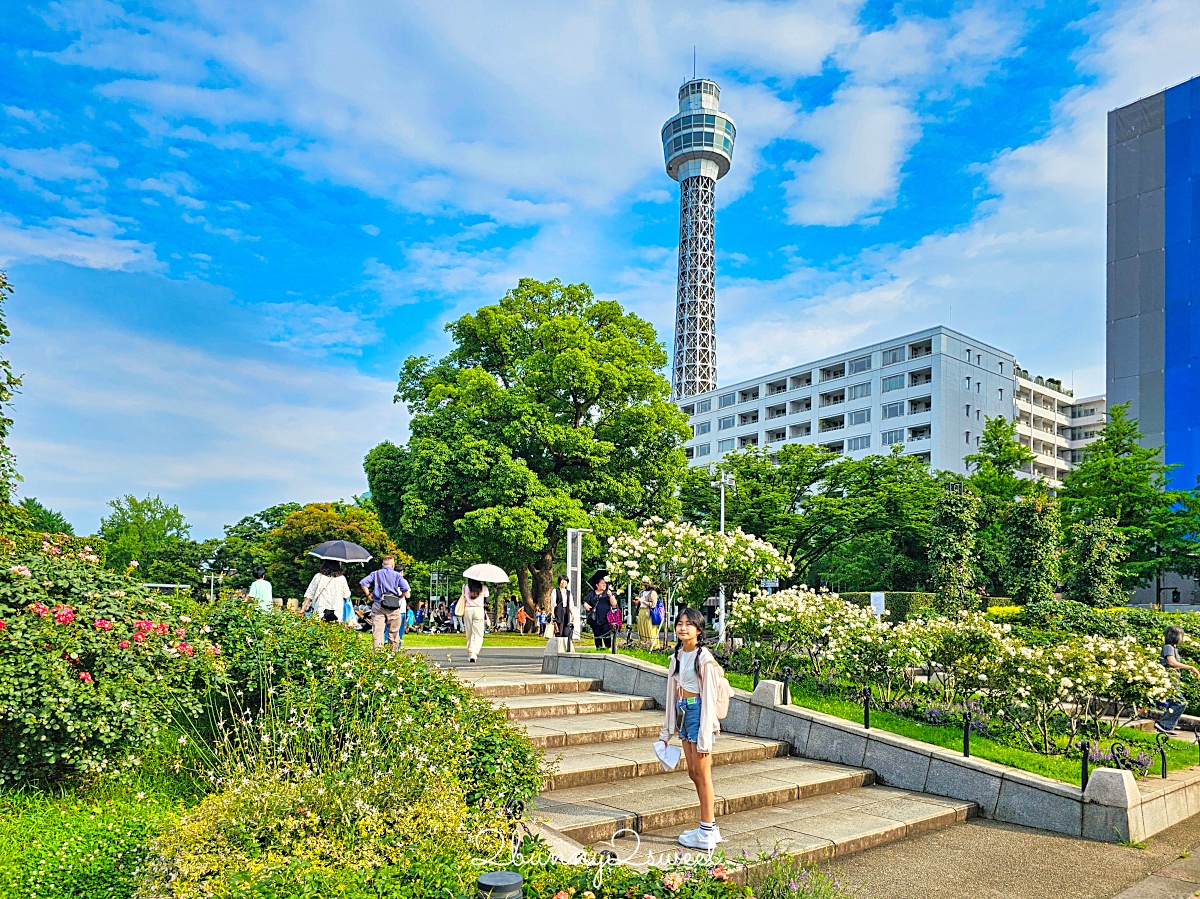 橫濱景點「橫濱海洋塔瞭望台」山下公園旁無敵海景 360 度展望台欣賞橫濱百萬夜景 @兔兒毛毛姊妹花