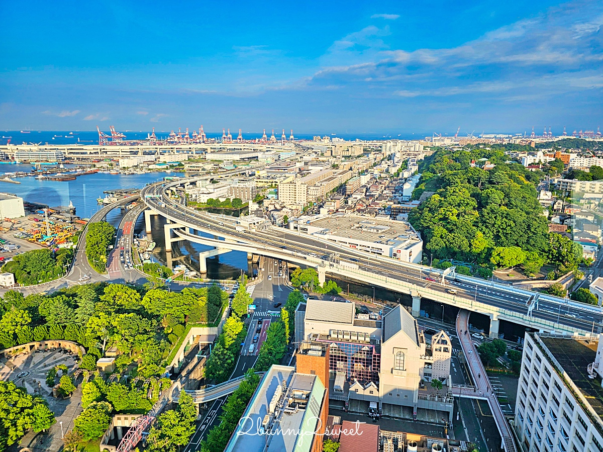 橫濱景點「橫濱海洋塔瞭望台」山下公園旁無敵海景 360 度展望台欣賞橫濱百萬夜景 @兔兒毛毛姊妹花