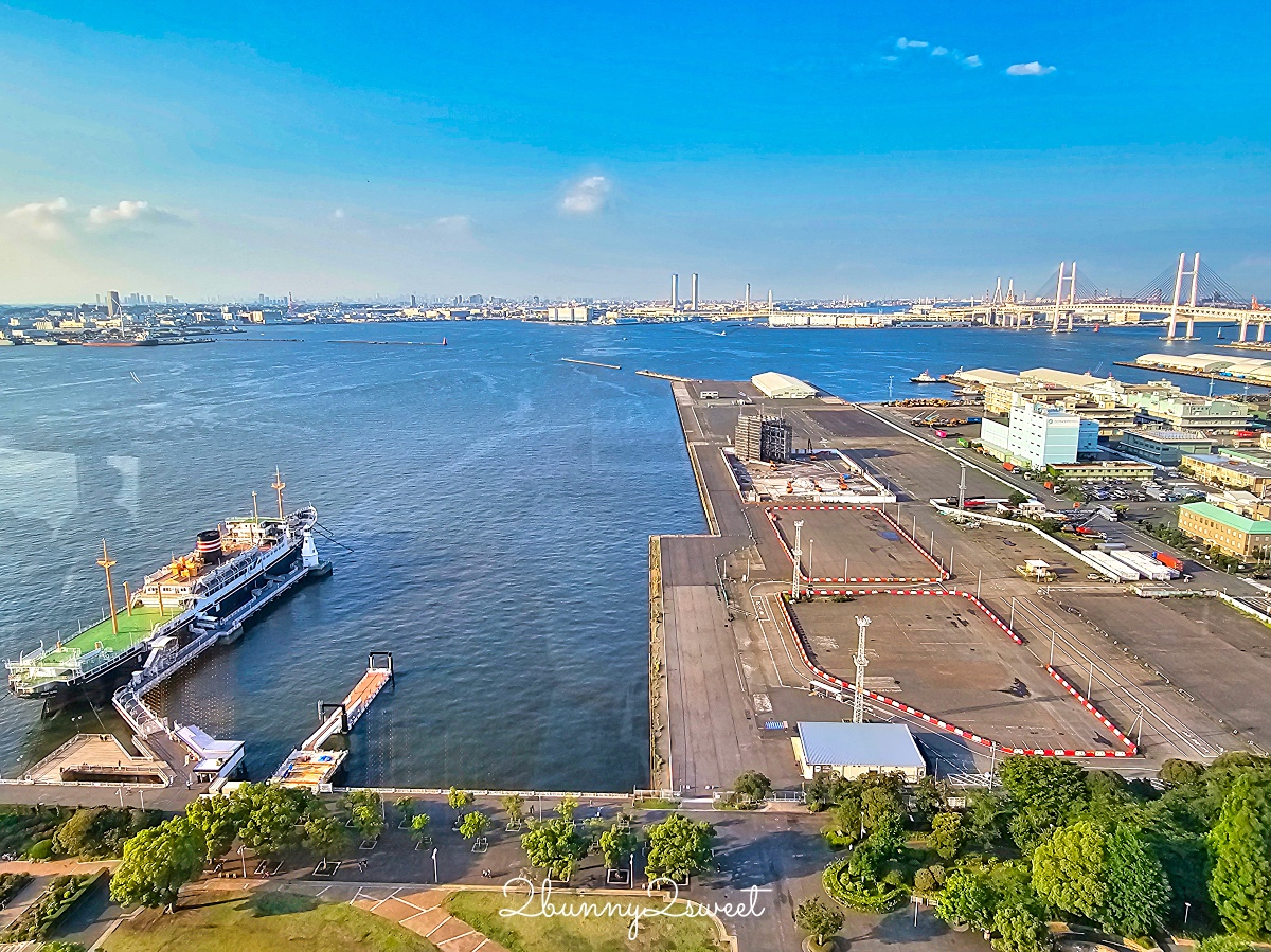 橫濱景點「橫濱海洋塔瞭望台」山下公園旁無敵海景 360 度展望台欣賞橫濱百萬夜景 @兔兒毛毛姊妹花