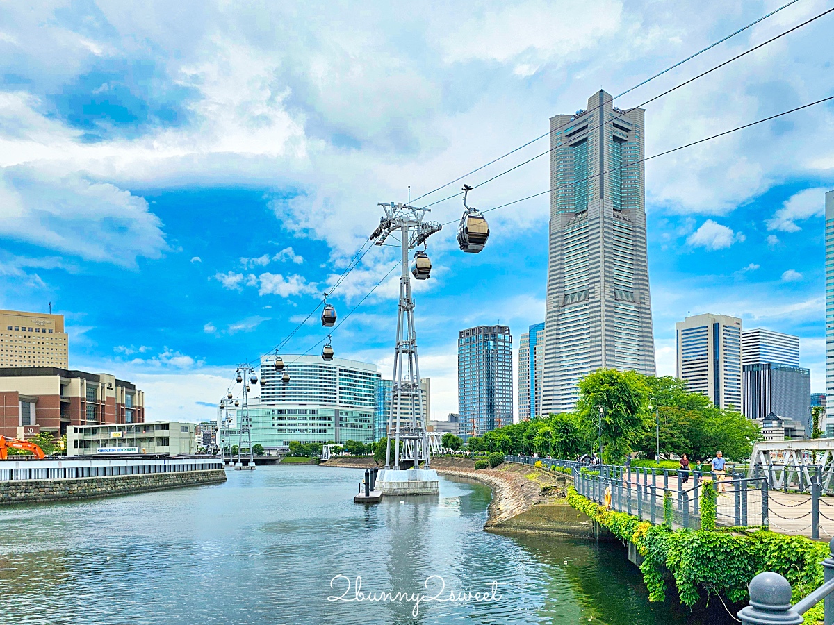 橫濱景點「橫濱地標大廈觀景台」Sky Garden 空中花園絕美百外夜景、摩天輪燈光秀 @兔兒毛毛姊妹花