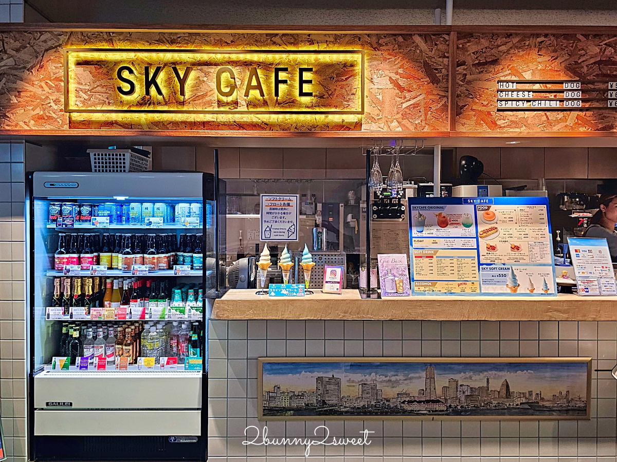 橫濱景點「橫濱地標大廈觀景台」Sky Garden 空中花園絕美百外夜景、摩天輪燈光秀 @兔兒毛毛姊妹花