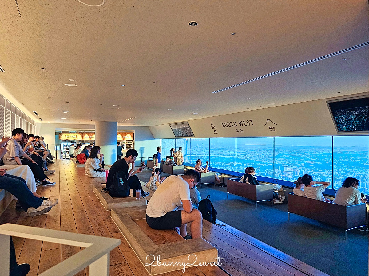 橫濱景點「橫濱地標大廈觀景台」Sky Garden 空中花園絕美百外夜景、摩天輪燈光秀 @兔兒毛毛姊妹花