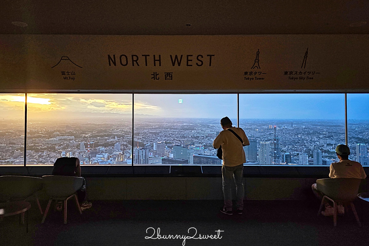 橫濱景點「橫濱地標大廈觀景台」Sky Garden 空中花園絕美百外夜景、摩天輪燈光秀 @兔兒毛毛姊妹花