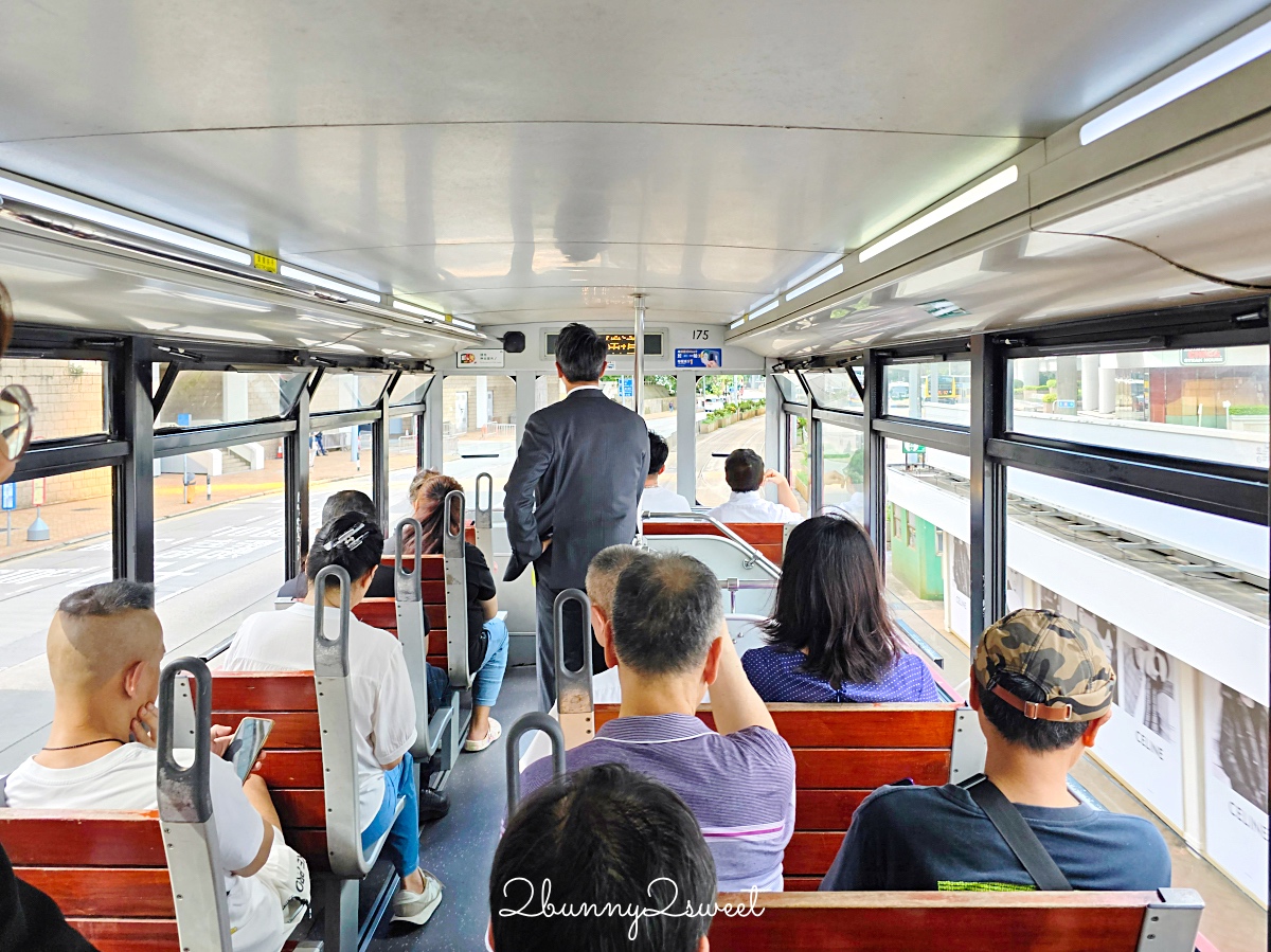 香港必搭「叮叮車」搭乘超過百年歷史英式雙層復古電車遊港島｜行車路線 / 乘車方式 / 票價 @兔兒毛毛姊妹花