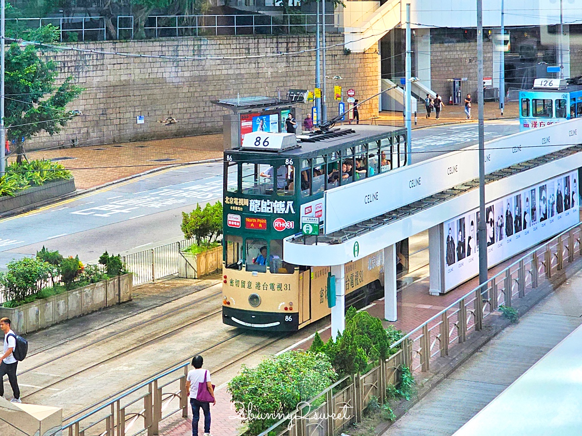 香港必搭「叮叮車」搭乘超過百年歷史英式雙層復古電車遊港島｜行車路線 / 乘車方式 / 票價 @兔兒毛毛姊妹花