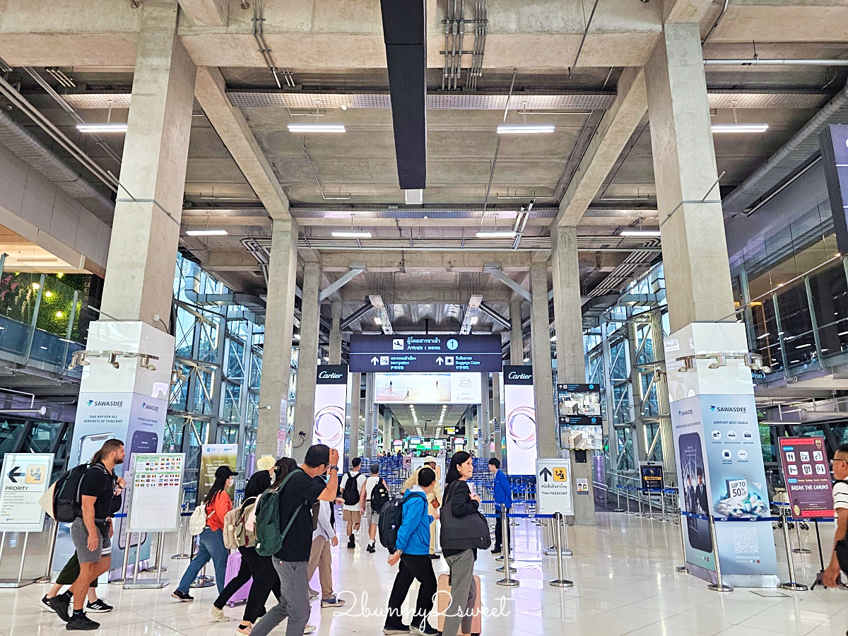 泰國曼谷機場 Suvarnabhumi Airport 最強攻略～BKK換錢、寄物、餐廳、按摩、便利商店、手標泰奶 @兔兒毛毛姊妹花