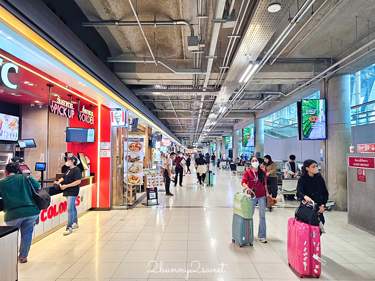 泰國曼谷機場 Suvarnabhumi Airport 最強攻略～BKK換錢、寄物、餐廳、按摩、便利商店、手標泰奶 @兔兒毛毛姊妹花