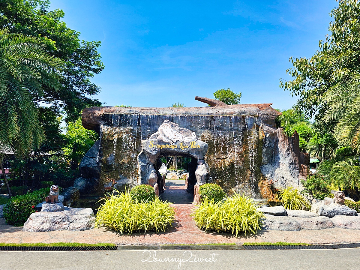 泰國大城景點「大城動物園」吉普車長頸鹿合照，還能牽獅子老虎的 Sriayuthaya Lion Park @兔兒毛毛姊妹花