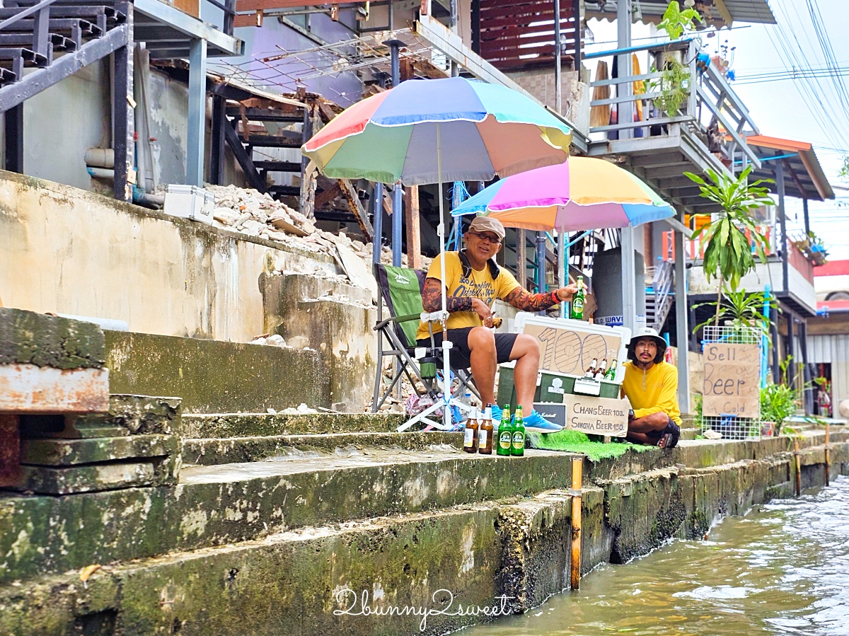 曼谷近郊景點「丹嫩莎朵水上市場」搭船逛市集、吃小吃、享受殺價樂趣 @兔兒毛毛姊妹花