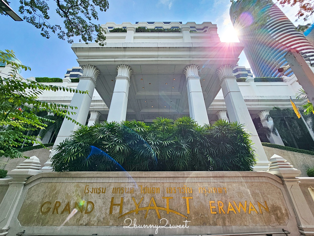 曼谷住宿「Grand Hyatt Erawan Bangkok 愛侶灣君悅飯店」奇隆站、四面佛旁歐式宮廷風五星君悅酒店 @兔兒毛毛姊妹花