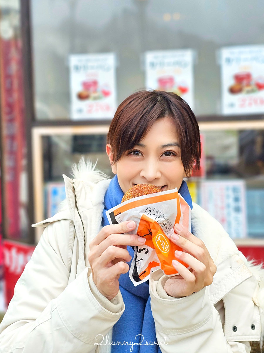 銀山溫泉美食「西塚菓子舖」百年伴手禮老店，必買大福、溫泉饅頭，熱騰騰咖哩麵包必吃 @兔兒毛毛姊妹花