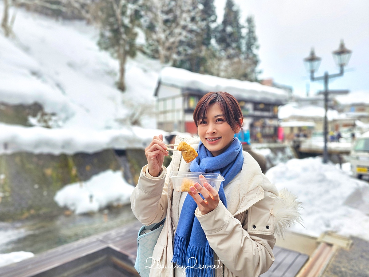 銀山溫泉美食「野川豆腐屋」邊泡免費足湯邊吃百年老店手作湯豆腐～太滿足!! @兔兒毛毛姊妹花