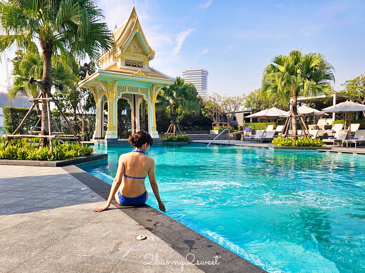 曼谷住宿「Chatrium Grand Bangkok察殿大酒店 」BTS暹羅站五星公寓式酒店，房內有廚房、洗衣機 @兔兒毛毛姊妹花