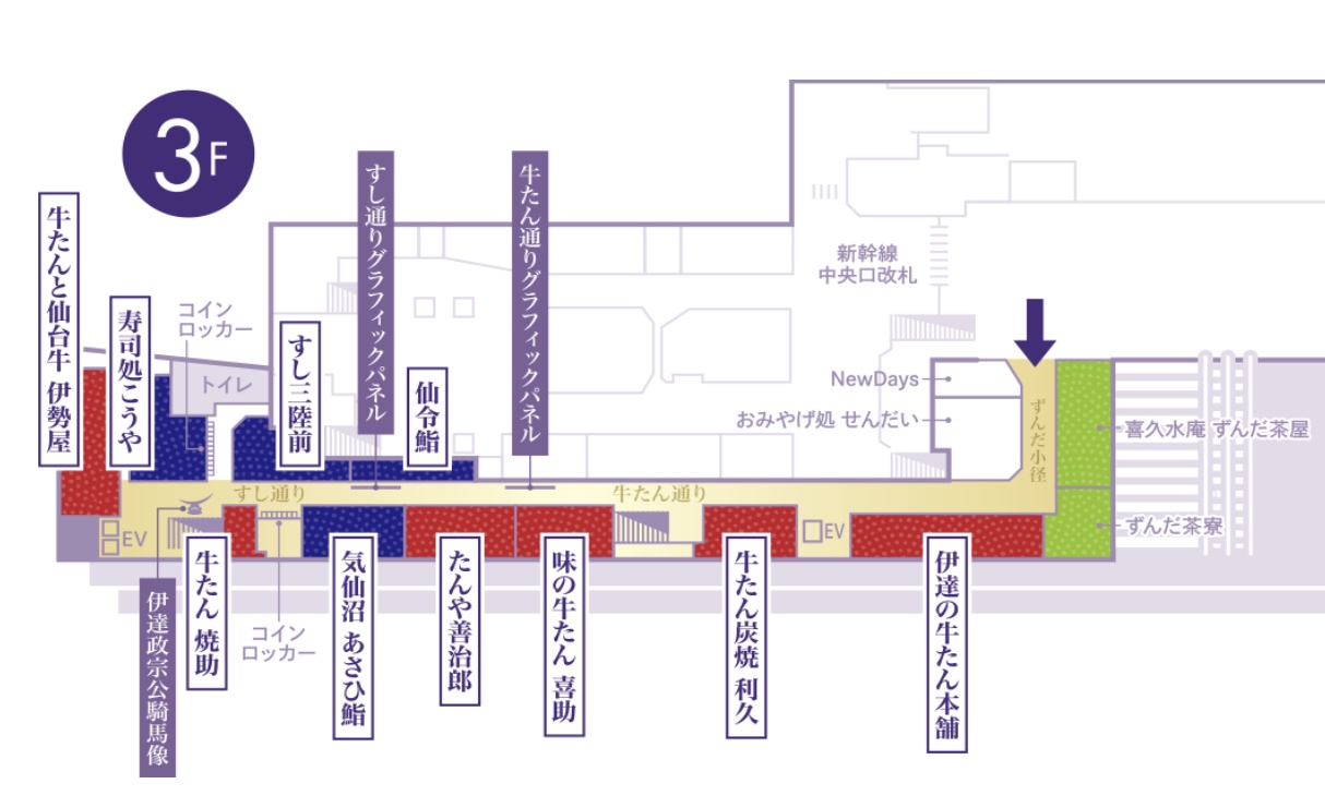 仙台車站牛舌通「牛たん通り」六間仙台牛舌名店任君挑選，利久、喜助、善治郎都吃得到 @兔兒毛毛姊妹花