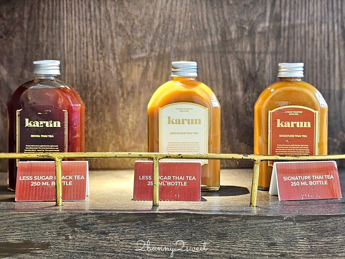 曼谷美食「Karun Thai Tea」奢華金箔泰奶根本泰奶界愛馬仕，香氣濃郁可調甜度好好喝 @兔兒毛毛姊妹花