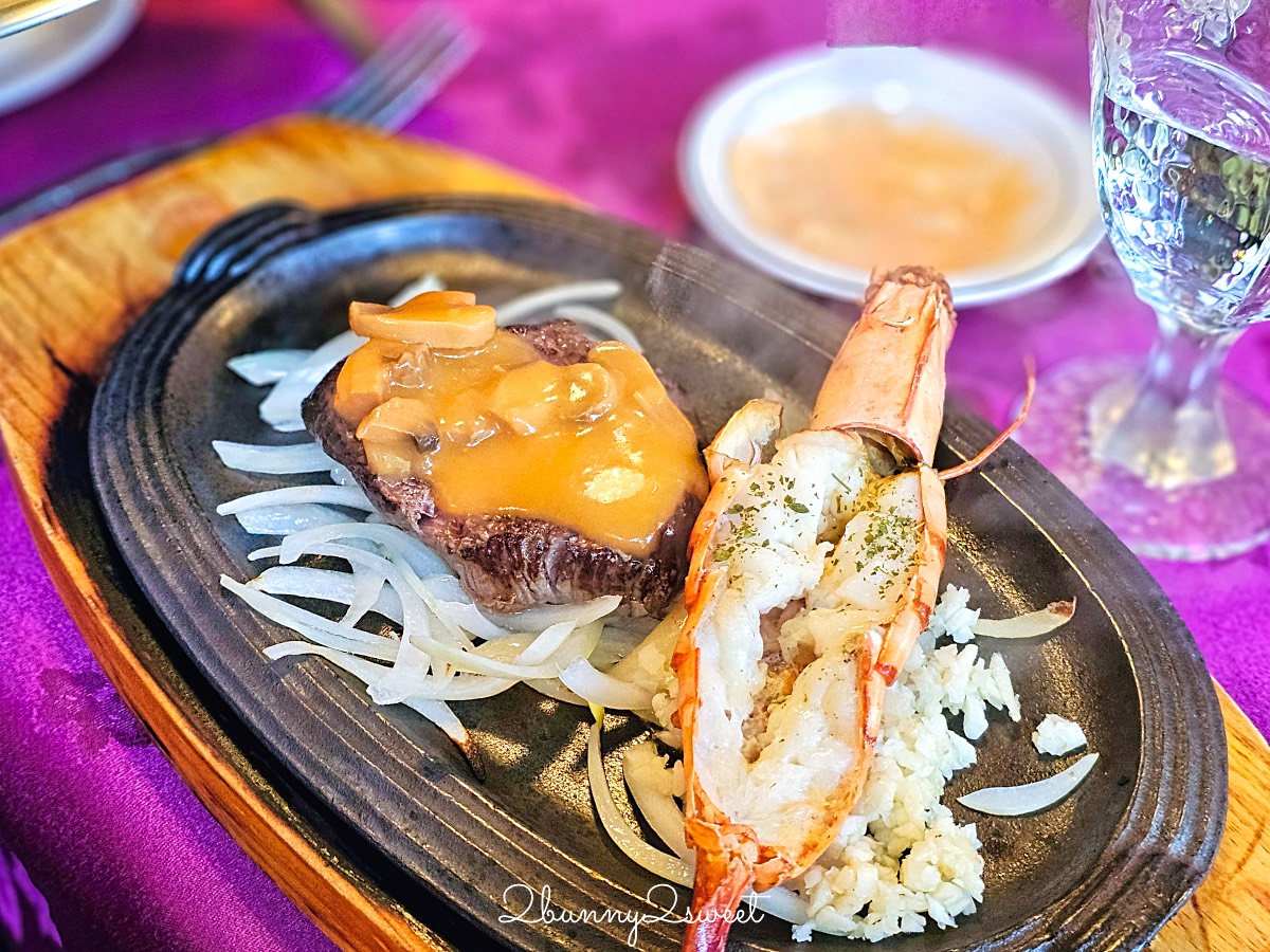 南京三民美食「小統一牛排館」松山區70年老派台式牛排西餐廳，午間套餐最划算 @兔兒毛毛姊妹花