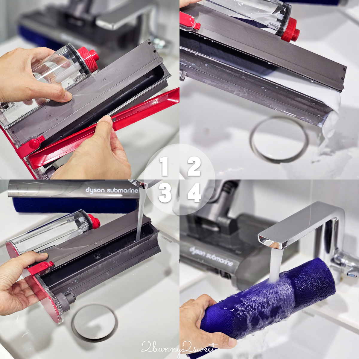 居家清潔家電推薦 Dyson V12s Detect Slim Submarine™ 乾濕全能洗地吸塵器快速清潔地板，Dyson 強效極靜甲醛偵測空氣清淨機給我乾淨好空氣 @兔兒毛毛姊妹花