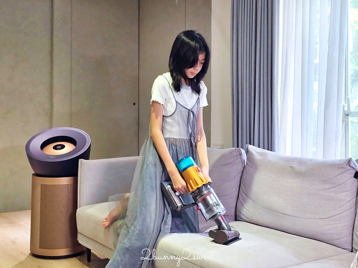居家清潔家電推薦 Dyson V12s Detect Slim Submarine™ 乾濕全能洗地吸塵器快速清潔地板，Dyson 強效極靜甲醛偵測空氣清淨機給我乾淨好空氣 @兔兒毛毛姊妹花