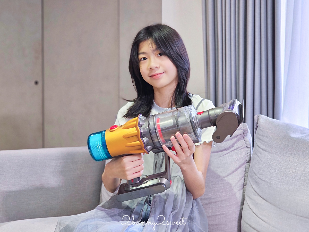 居家清潔家電推薦 Dyson V12s Detect Slim Submarine™ 乾濕全能洗地吸塵器快速清潔地板，Dyson 強效極靜甲醛偵測空氣清淨機給我乾淨好空氣 @兔兒毛毛姊妹花